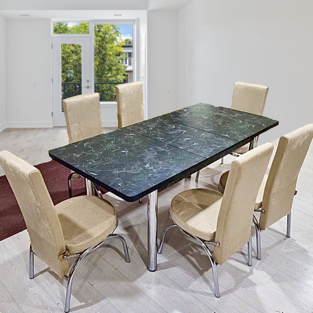 TURKISH KELEBEK DINING SET WOOD TOP (1+6) MT-KELEBEK LOTUS – Online ...